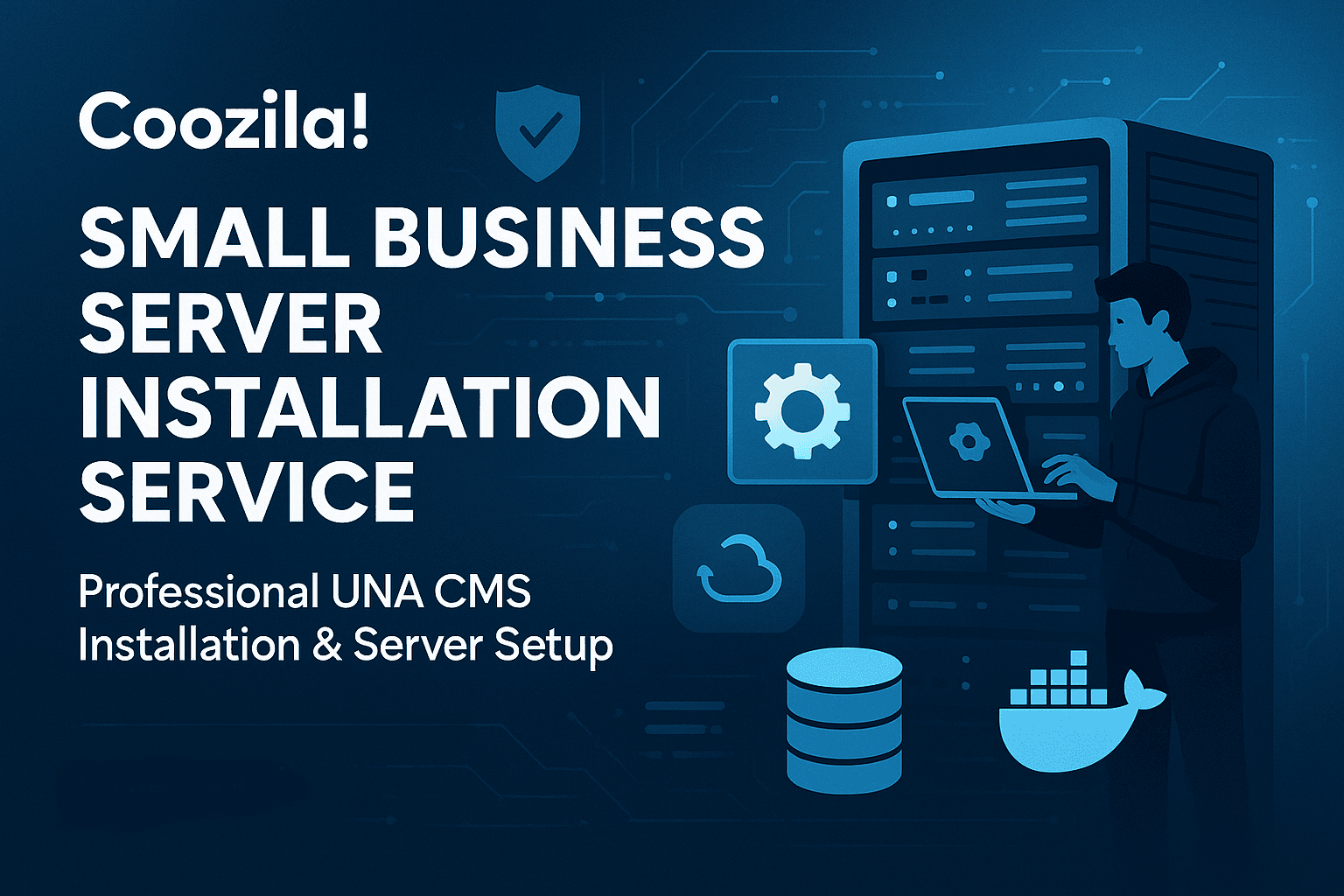 Coozila Small Business - UNA CMS instalation service for self-hosted